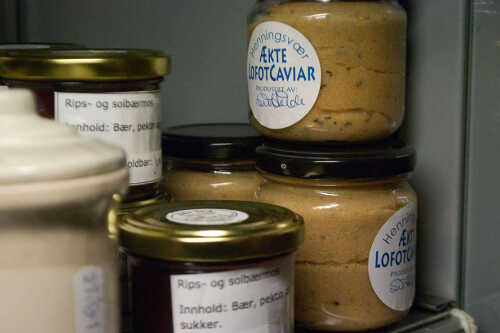 Krukker med Lofotcaviar og syltetøy