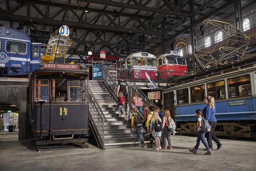 Bilde fra utstilling på Stockholm Transport Museum